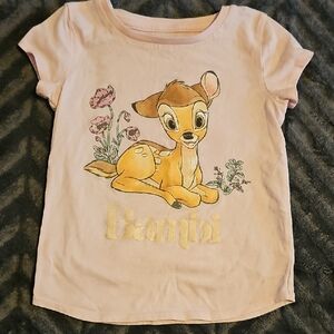 jumping beans Pink Bambi Graphic Tee with Gold Logo